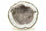 Las Choyas Coconut Geode Half with Amethyst - Mexico #284083-1